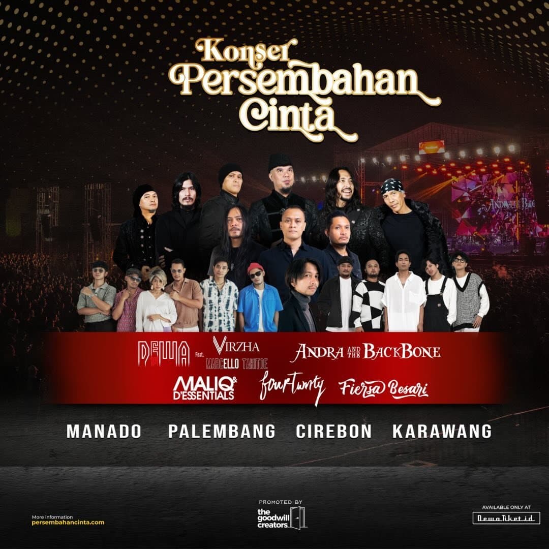 ASYIK! Konser Persembahan Cinta dari Dewa 19, Maliq D’Essentials, Fourtwnty hingga Fiersa Besari Bakal Digelar di Empat Kota, Catat Tanggal dan Lokasi