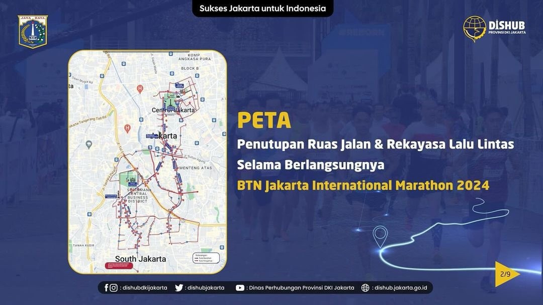 Catat! 34 Ruas Jalan Ini Tutup saat Jakarta International Marathon 2024, Minggu Akhir Pekan