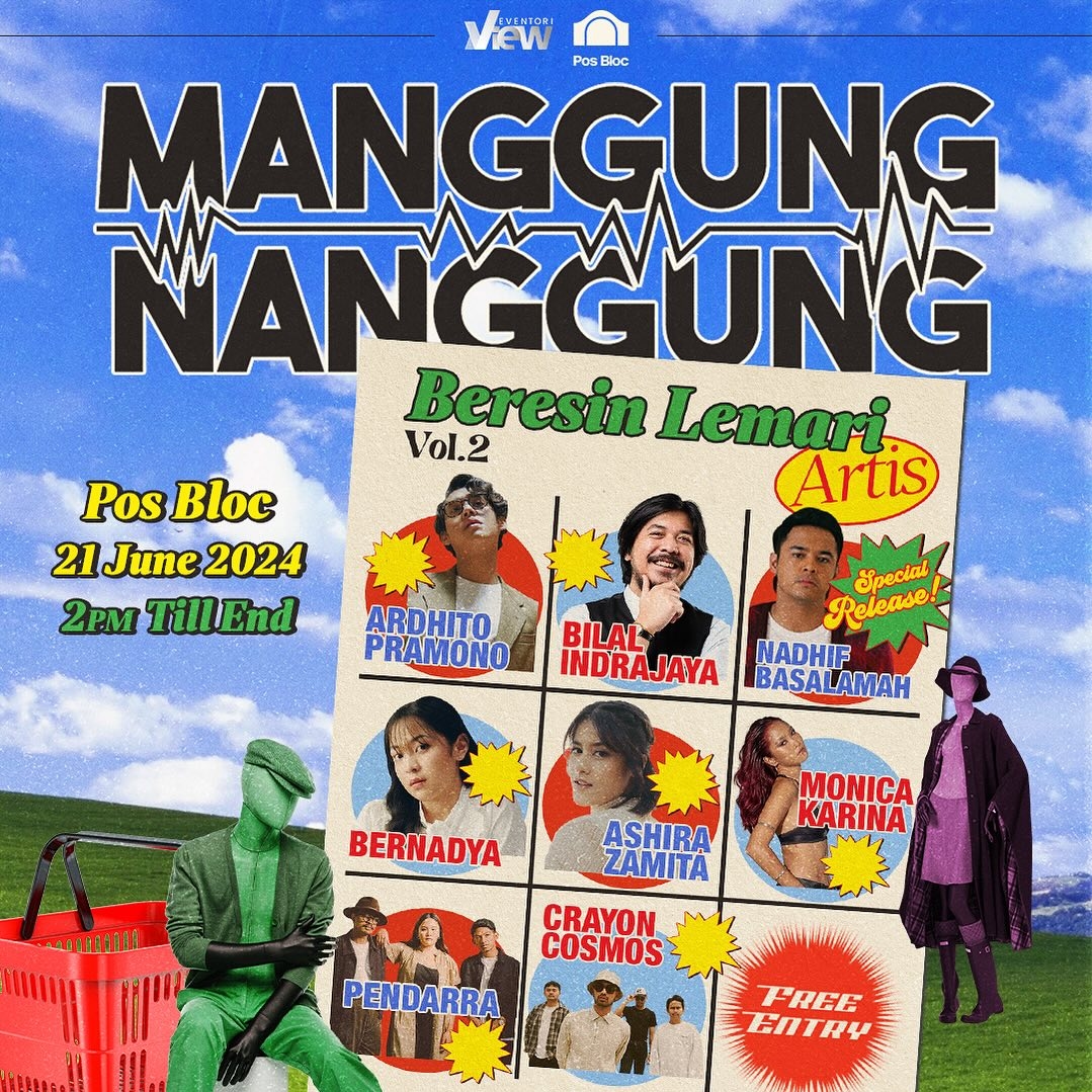 Konser Gratis Manggung Nanggung di Pos Bloc Jakarta Pekan ini, Ada Ardhito Pramono, Bilal Indrajaya hingga Nadhif Basalamah, Simak Line Up Lengkapnya