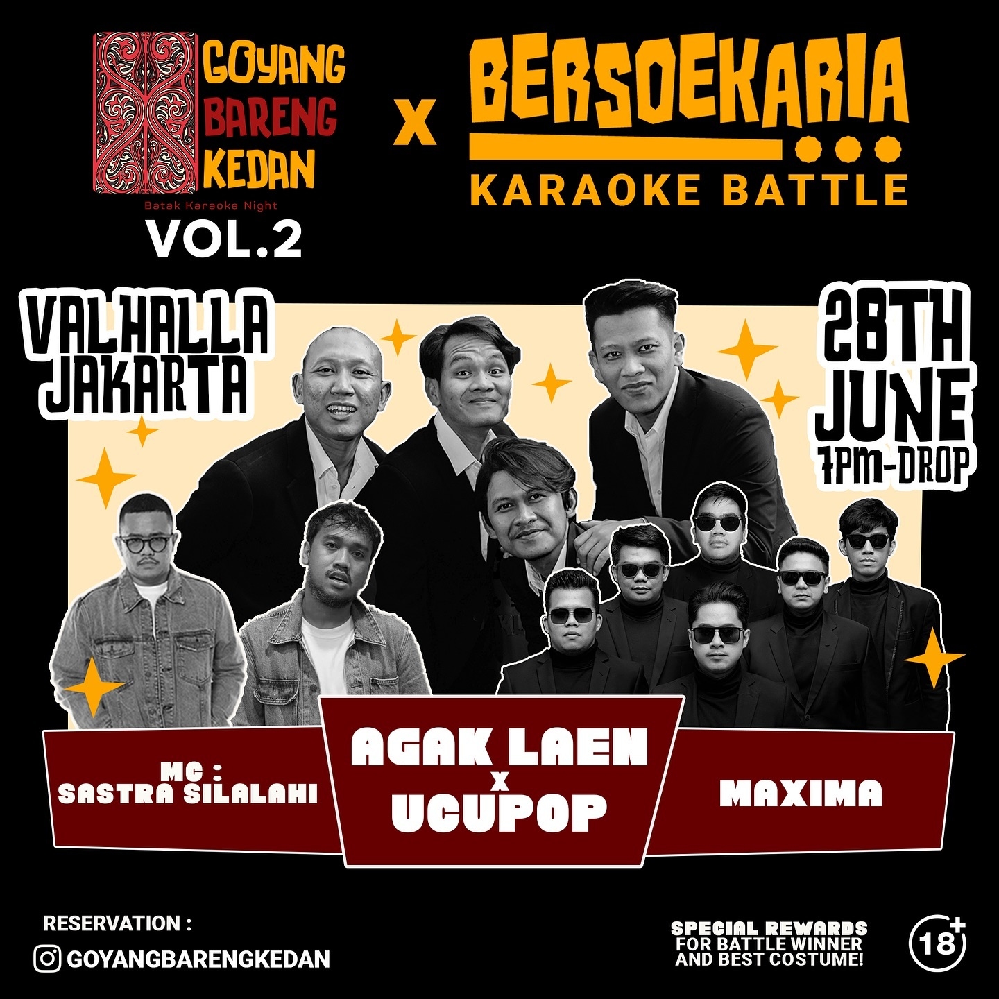 Mau Nonton Karaoke Battle Bareng Agak Laen, UCUPOP dan Maxima? Datang Aja ke Valhalla, Catat Lokasi dan Tanggalnya