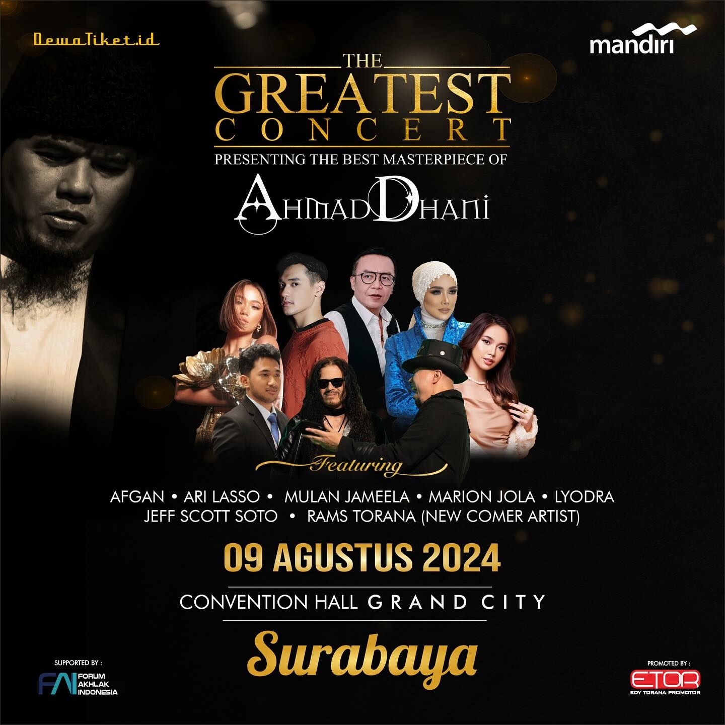 BALADEWA MERAPAT! Ahmad Dhani Bakal Gelar Konser Spesial di Grand City Surabaya, Catat Tanggalnya, Segini Harga Tiketnya