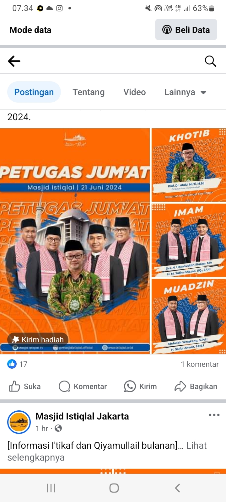 Jadwal dan Jam Berapa Shalat Jumat di Masjid Istiqlal 21 Juni 2024? Berikut Petugas Khotib dan Temanya