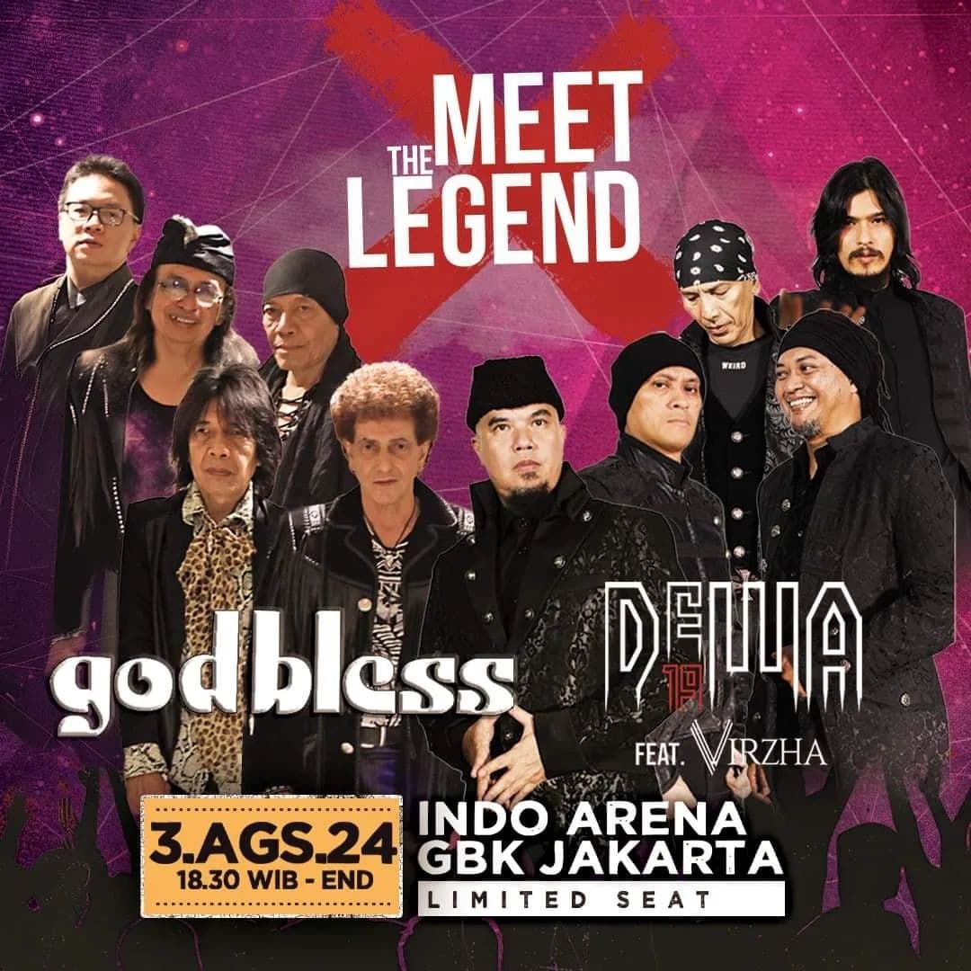 JANGAN LUPA! Hari Ini Konser Dewa 19 Godbless, 2 Legenda Dalam Satu Panggung, Pintu Gerbang Dibuka Mulai Pukul 15.00 WIB