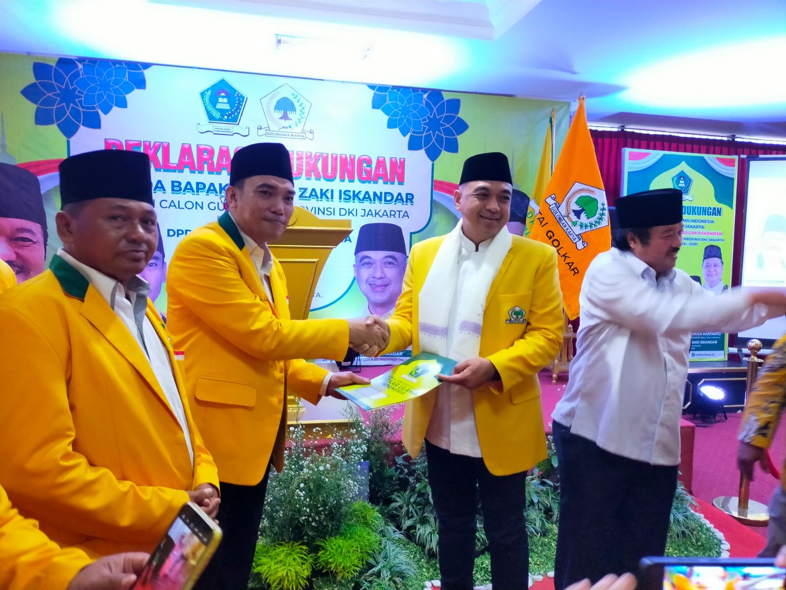 Satkar Ulama Indonesia Golkar Resmi Dukung Ahmed Zaki Jadi Bacagub di Pilkada DKI 2024