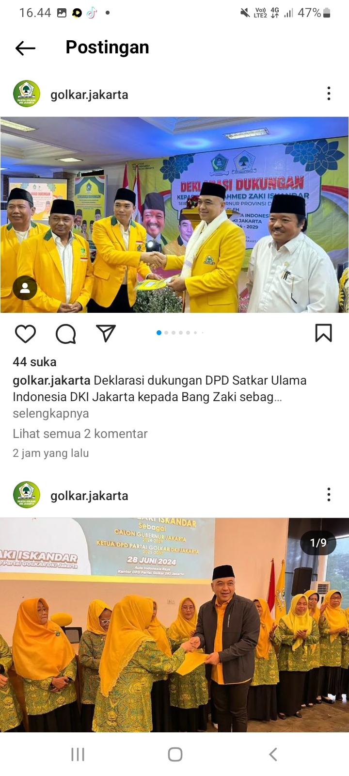 10 Ormas dan Orsap Golkar Dukung Zaki Iskandar Cagub Jakarta 2024, Giliran Satkar Ulama Indonesia DKI Gelar Deklarasi
