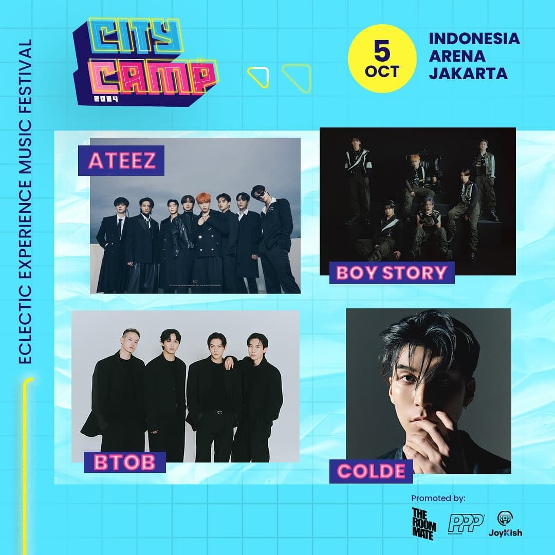 SERBU! Festival Musik K-Pop Terbesar di Indonesia: City Camp Menghadirkan ATEEZ, BOY STORY, BTOB dan COLDE, Segini Harga Tiketnya