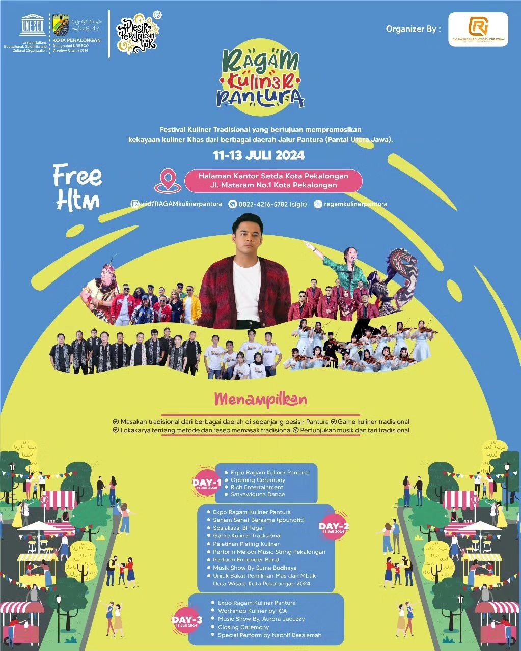 Warga Pekalongan Merapat! Ada Konser Gratis Nadhif Basalamah hingga Aurora Jacuzzy di Ragam Kuliner Pantura 2024, Akhir Pekan Depan