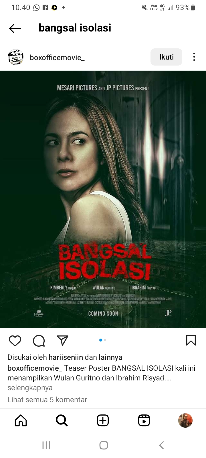 Wulan Guritno Berubah Jadi Preman Penguasa di Penjara, Film Bangsal Isolasi Tayang Bioskop, Ini Sinopsisnya