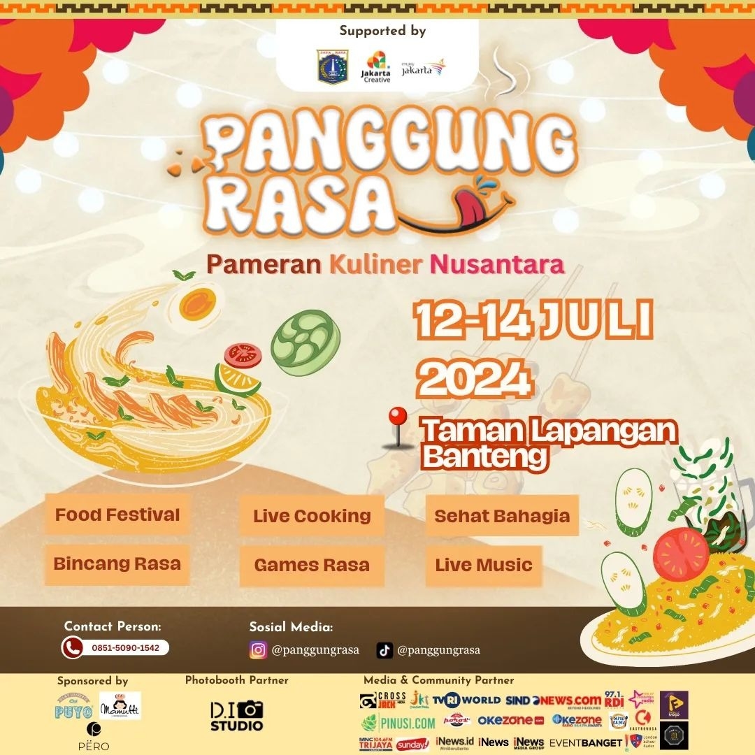 Hiburan Gratis di Akhir Pekan Ini, Ada Festival Kuliner hingga Live Music 'Panggung Rasa Exhibition 2024' di Lapangan Banteng, Jangan Ketinggalan!
