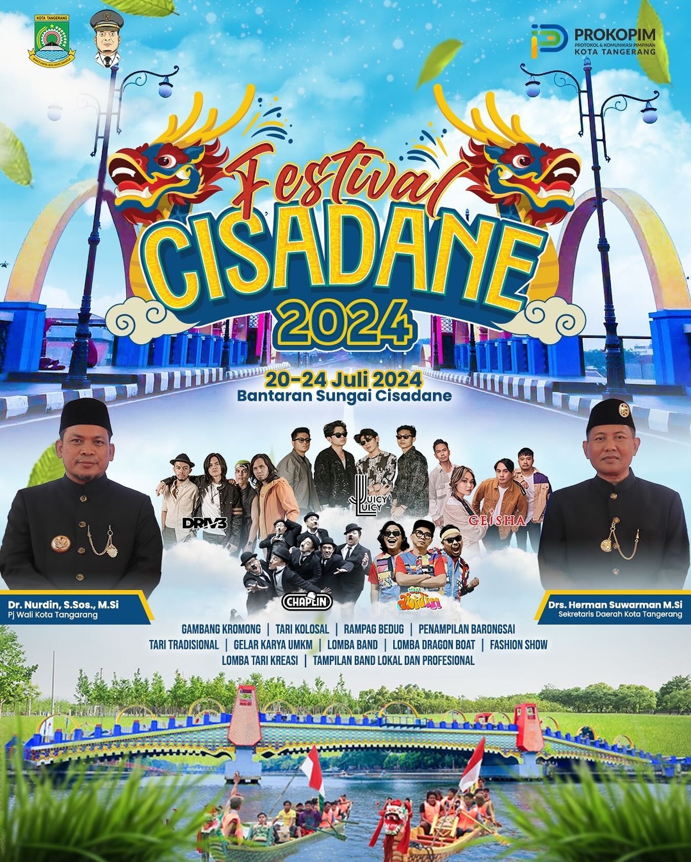 Warga Tangerang Ayo Merapat! Festival Cisadane 2024 Akan Segera Digelar, Dimeriahkan Juicy Luicy, Geisha hingga Band Drive, Catat Tanggalnya