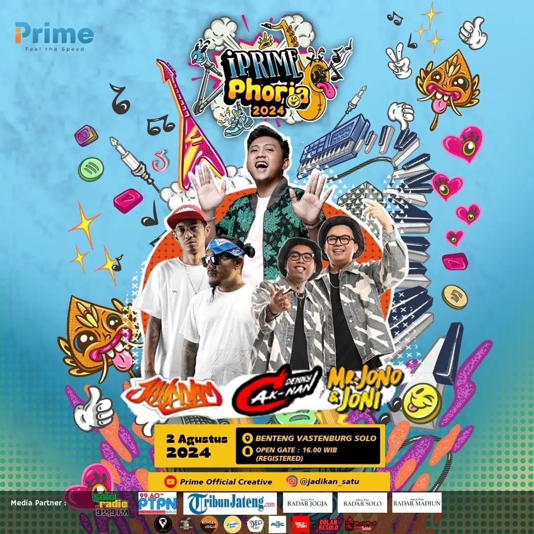 KONSER GRATIS! Denny Caknan, Mr.Jono Joni dan Jahanam Bakal Guncang iPRIME Phoria di Benteng Vastenberg Solo, Catat Tanggalnya