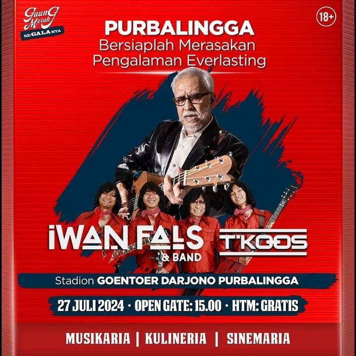 OI PURBALINGGA MERAPAT! Konser Gratis Iwan Fals Akan Digelar di Kotamu Akhir Pekan Ini, Cek Lokasinya di Sini