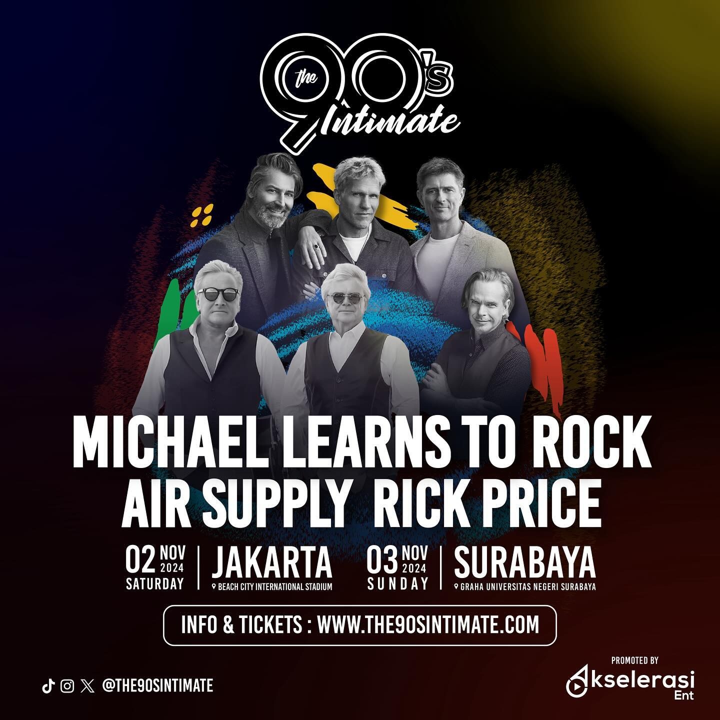The 90’s Intimate: Michael Learns to Rock, Air Supply, dan Rick Price Bakal Menggebrak Jakarta dan Surabaya, Catat Tanggalnya!