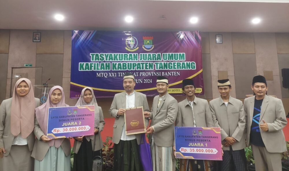 Juara Umum MTQ Provinsi Banten, Kafilah Kabupaten Tangerang Dapat Bonus Rp 1,8 Miliar, Ketua LPTQ Maesyal Rasyid: Terima Kasih untuk Semuanya!