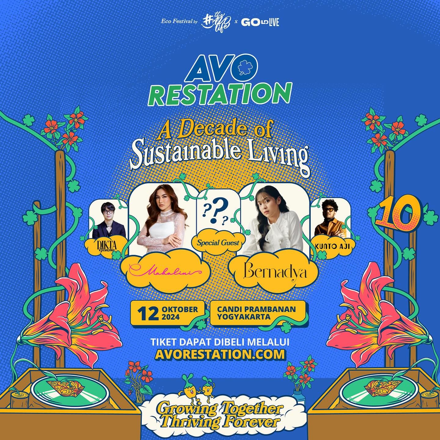 SAKSIKAN! Konser Dikta, Kunto Aji, Mahalini dan Bernadya di AVO Restation di Kawasan Candi Prambanan pada 12 Oktober 2024, Segini Harga Tiketnya