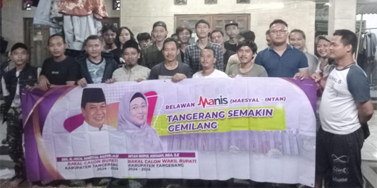 Relawan Manis Dirikan Posko Pemenangan Maesyal - Intan di 29 Kecamatan se-Kabupaten Tangerang, Tembus Akar Rumput, Yakin Menang Satu Putaran