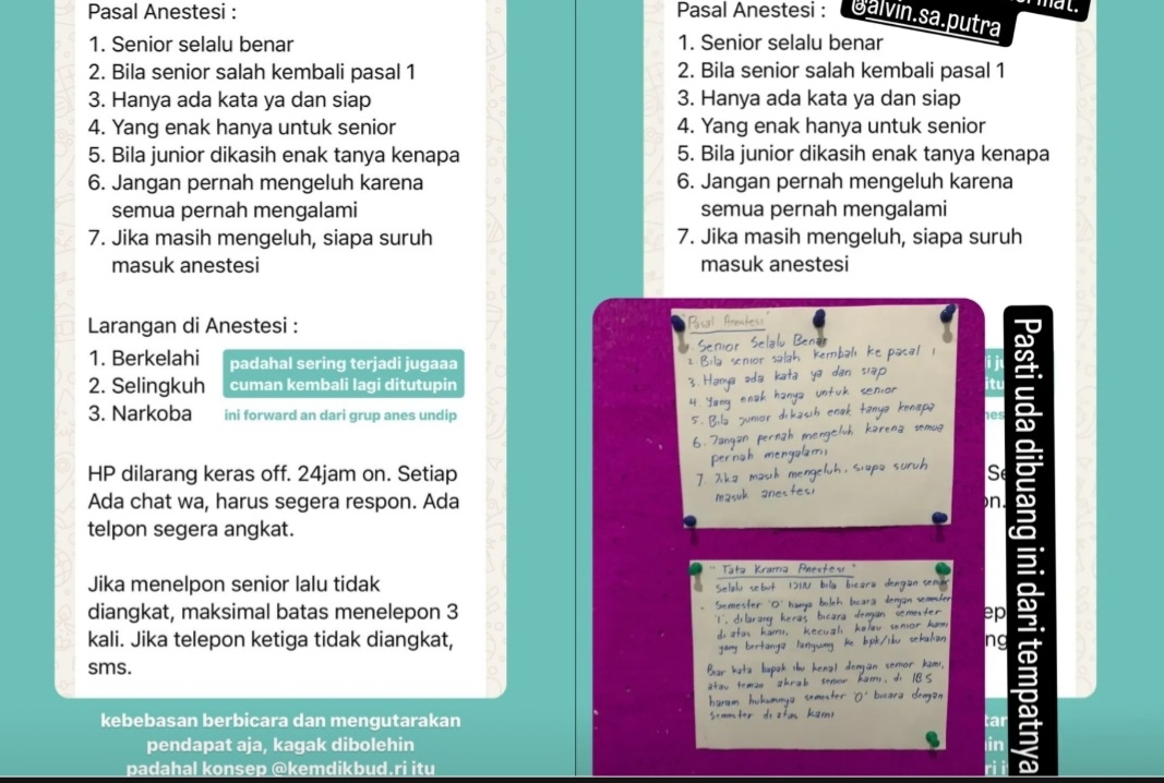 Pasal Anestesi Beredar di Media Sosial, Diduga Jadi Bukti Bullying Mahasiswi PPDS Aulia Risma Lestari Bunuh Diri