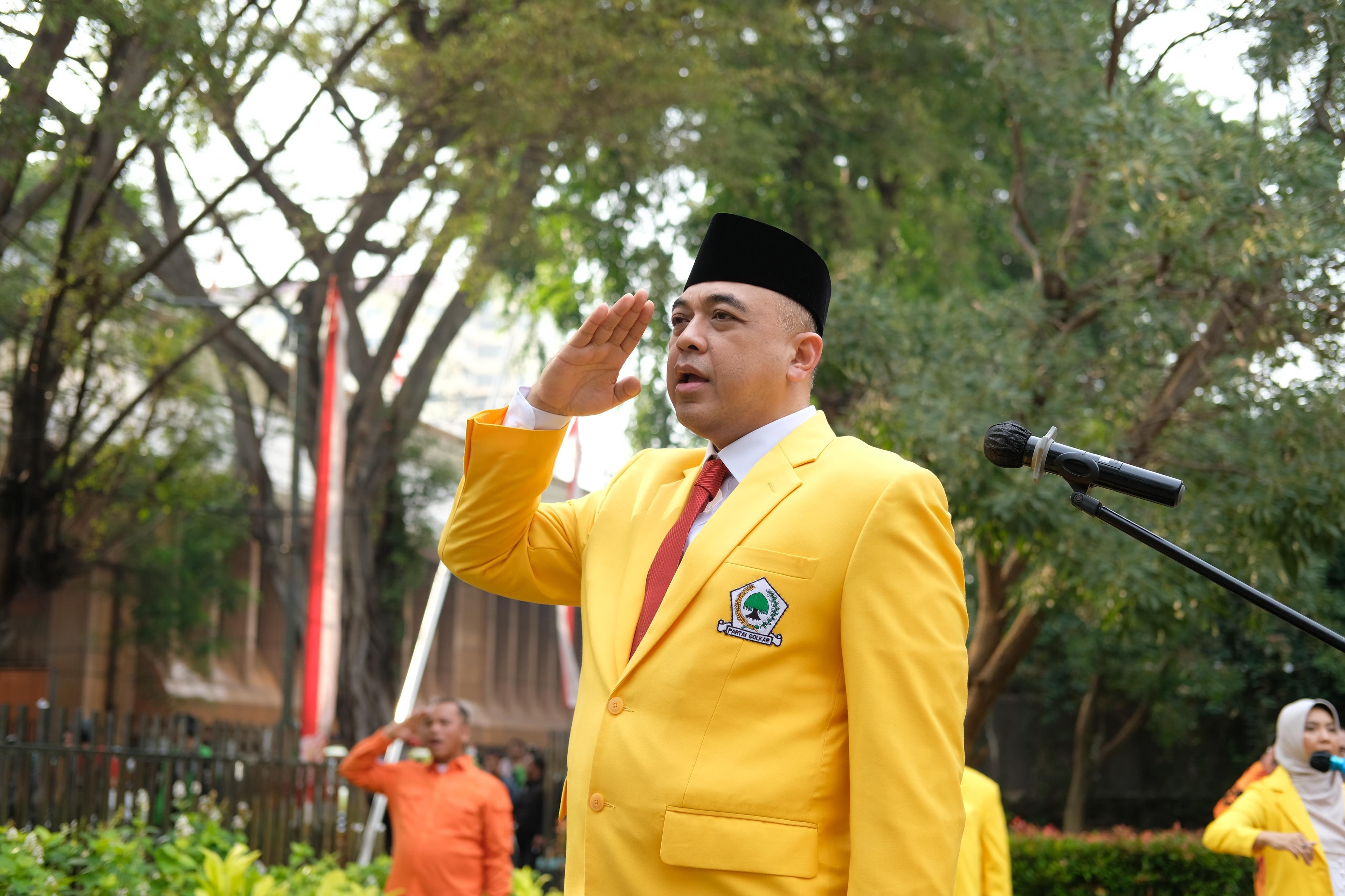 DPD Golkar DKI Gelar Upacara HUT ke-79 RI, Ahmed Zaki Ingin Partai Golkar Kembali Berjaya di Pilkada DKI 2024