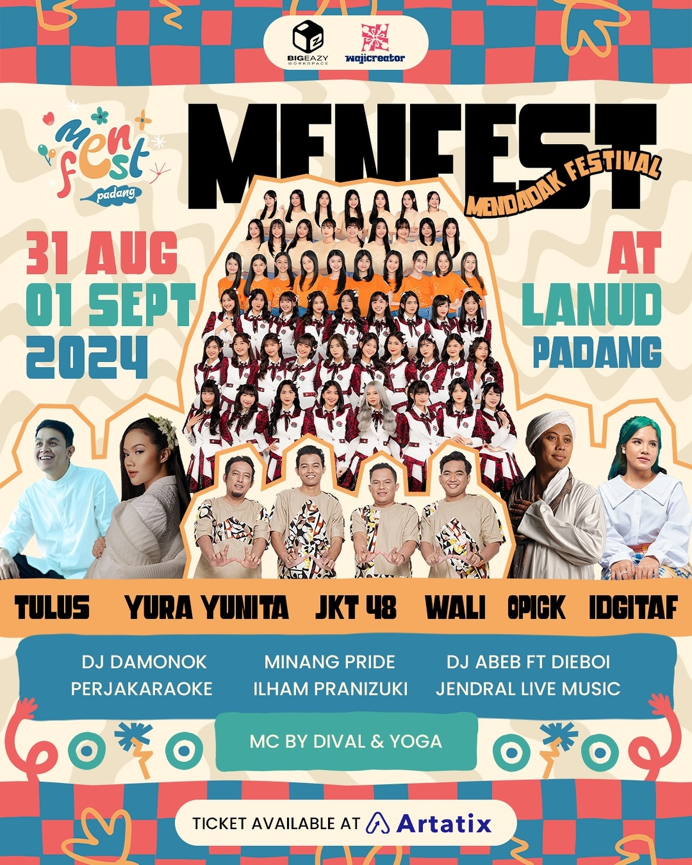 SIMAK! Mendadak Festival 2024 Bakal Menghadirkan Tulus, Yura Yunita, JKT48, Wali, Opick, hingga Idgitaf, Catat Lokasi dan Tanggalnya