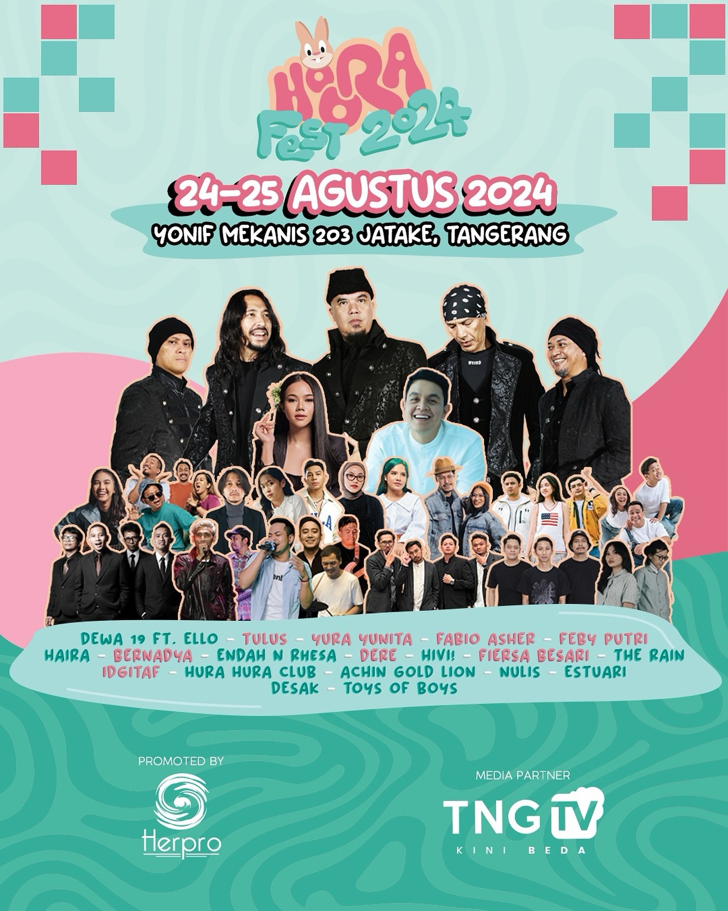 SERBU! Festival Musik Terbesar di Tangerang Bakal Digelar Akhir Pekan ini, Ada Dewa 19, Yura Yunita, Tulus, hingga Idgitaf, Segini Harga Tiketnya
