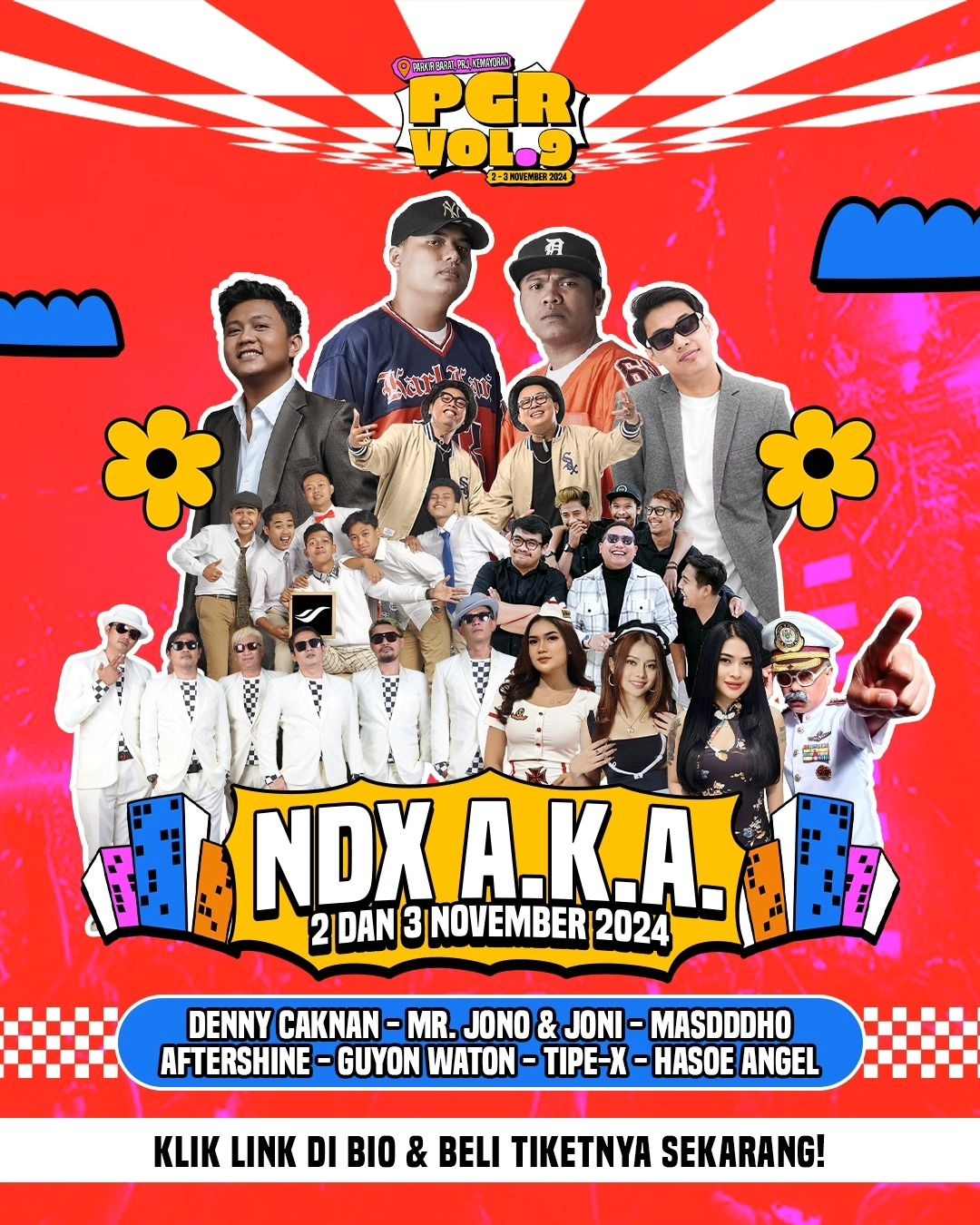 Mau Gembira Ria Bareng Denny Caknan, NDX AKA, Guyon Waton hingga Tipe-X? Datang Aja ke JIExpo Kemayoran Pada 2 - 3 November, Segini Harga Tiketnya