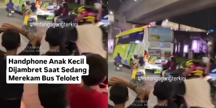 Niat Rekam Bus 'Telolet' Pinggir Jalan, Hp Milik Bocah di Jaksel Dijambret: Syok, Padahal HP Milik Sendiri dari Hasil Jualan Stiker
