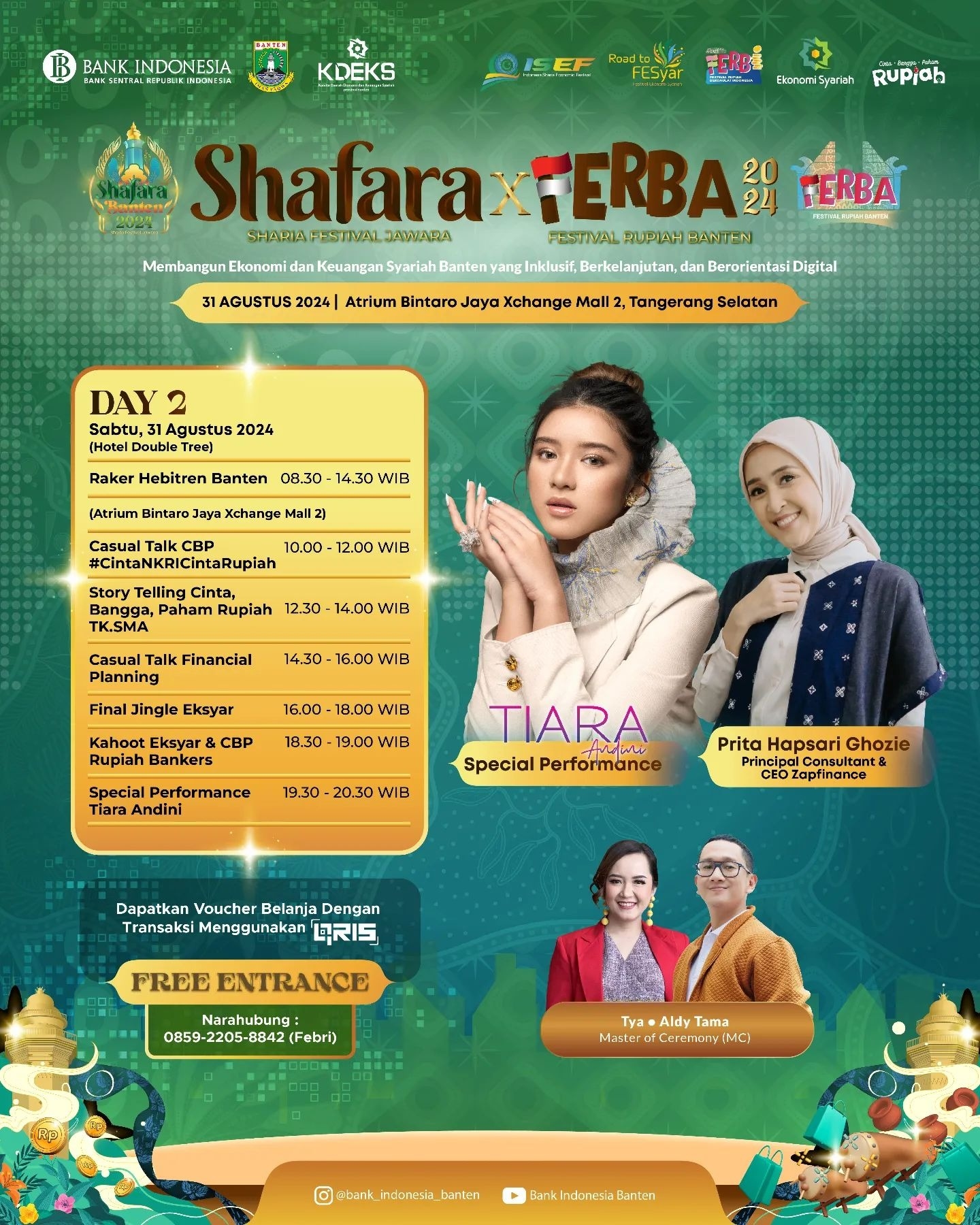 GRATIS! Nikmati Konser Tiara Andini di Bintaro Jaya Xchange Mall pada Akhir Pekan Ini, Simak Juga Rangkaian Acara Lainnya