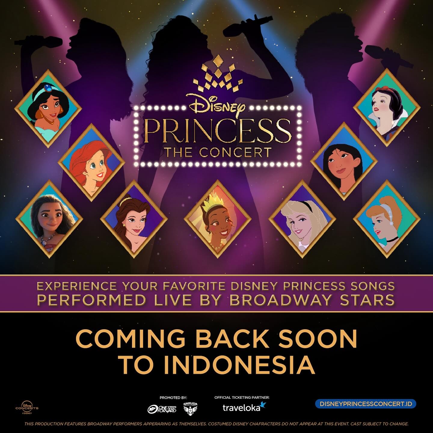 CATAT! Disney Princess Bakal Konser di Jakarta dan Surabaya Pada November 2024, Cek Lokasi dan Harga Tiketnya di Sini