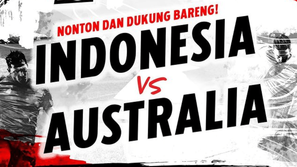 CATAT! Berikut 28 Lokasi Nobar Gratis Laga Indonesia vs Australia di Jabodetabek Besok Malam, Dukung Timnas Garuda untuk Menang