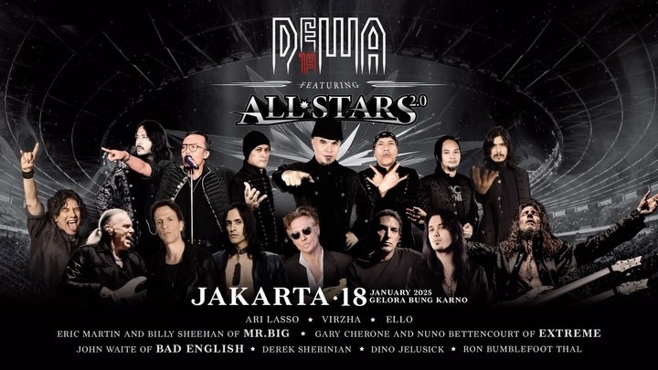 NANTIKAN! Dewa 19 Featuring All Stars: Konser Kolaborasi Bareng Musisi Dunia di Stadion GBK Senayan Awal Tahun Depan, Segera Beli Tiketnya