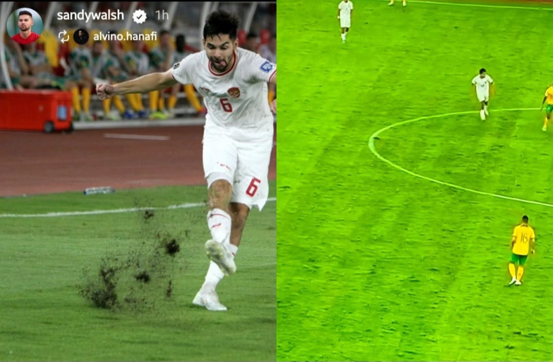Publik Soroti Kualitas Rumput GBK Saat Pertandingan Indonesia Vs Australia Semalam