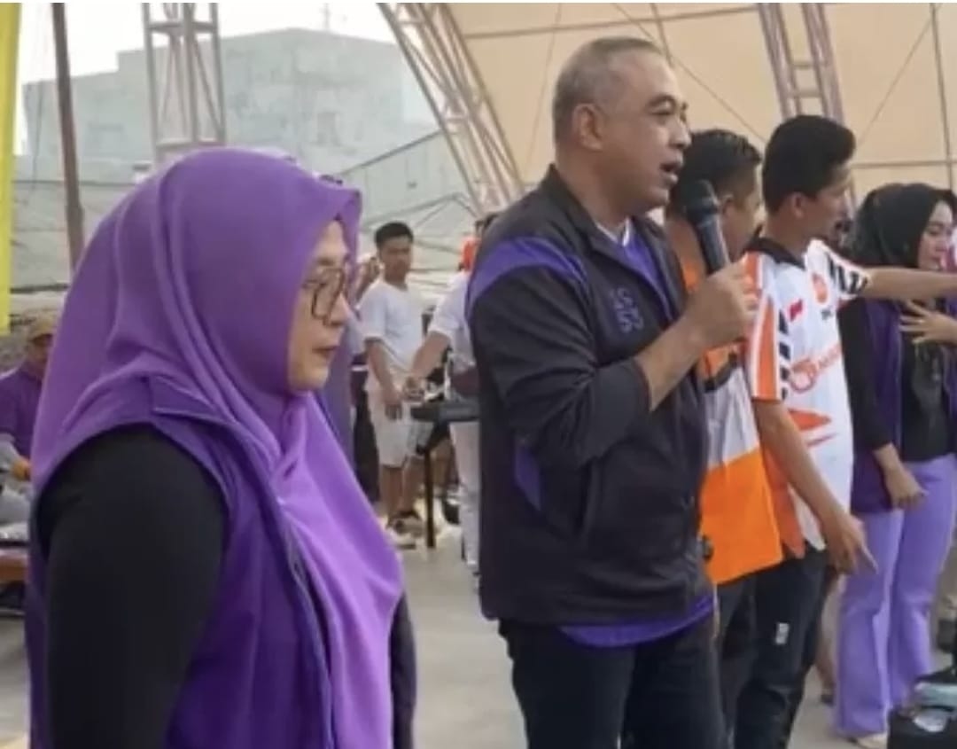 Hadiri Senam Sehat di Alun-alun Teluknaga, Bang Zaki Ajak Warga Pilih Pemimpin yang Lanjutkan Pembangunan di Kabupaten Tangerang Semakin Gemilang