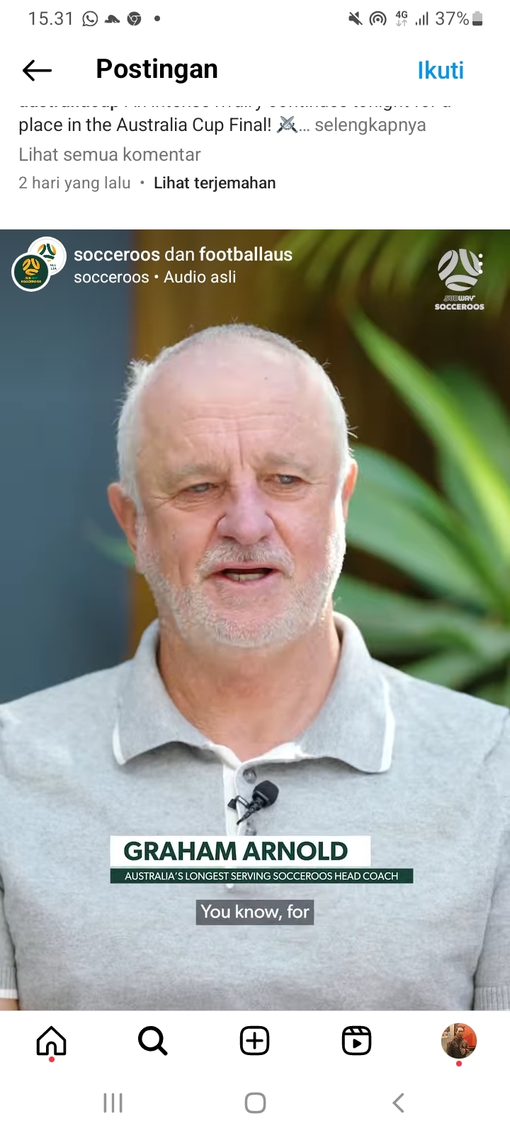 Keganasan Timnas Indonesia Makan Korban, Pelatih Australia Graham Arnold Mengundurkan Diri
