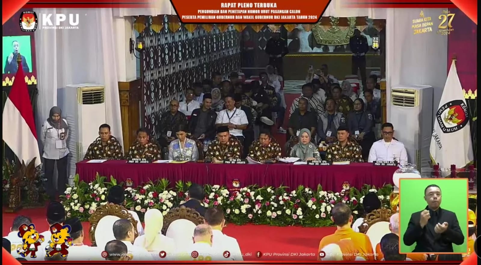 Hasil Pengundian Nomor Urut Paslon Pilkada Jakarta 2024: RIDO Nomor 1, Dharma -Kun 2 dan Pram-Doel 3