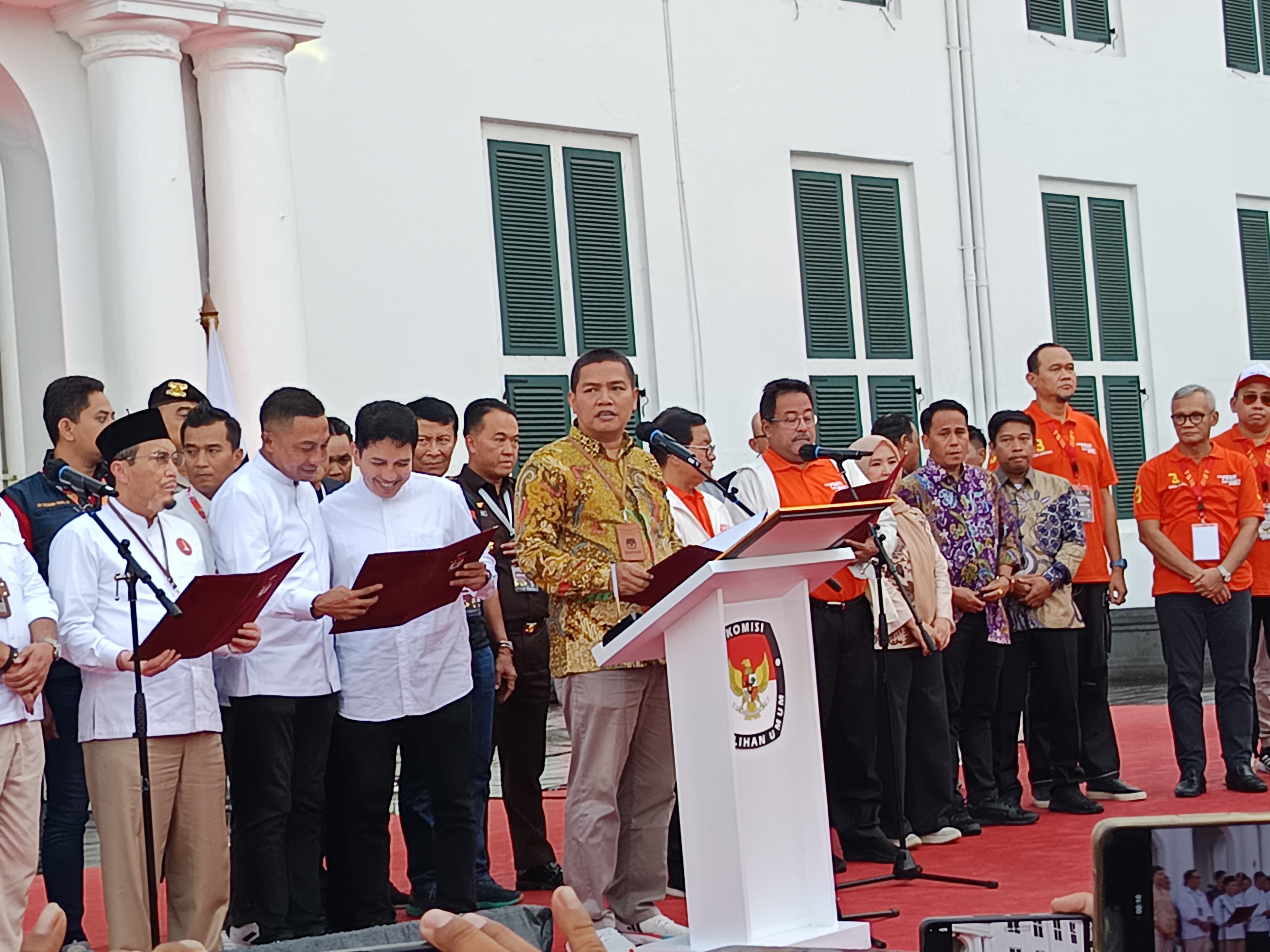 Deklarasi Kampanye Damai di Kota Tua, KPU DKI Jakarta Imbau Paslon Kampanye Sejuk dan Bertanggung Jawab