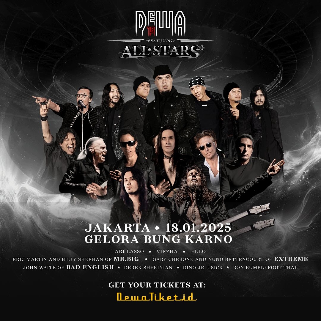 SIAP-SIAP! War Tiket Konser Dewa 19 Featuring All Stars 2.0 di Stadion GBK Jakarta Dimulai Besok Sore, Ini Kategori dan Harga Tiketnya