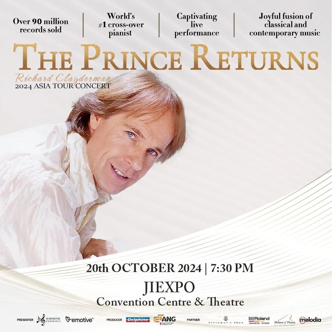 SIMAK! Pianis Top Dunia Richard Clayderman Bakal Menggelar Konser di Jakarta pada 20 Oktober 2024, Segini Harga Tiketnya