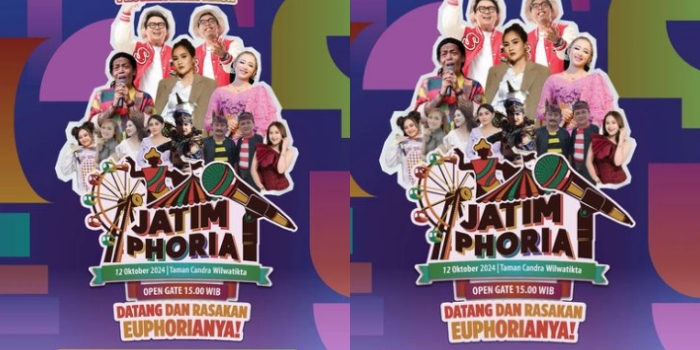 GRATIS! Konser Jatim Phoria 2024, Menghadirkan Nella Kharisma hingga Mr. Jono&Joni pada 12 Oktober 2024 Besok
