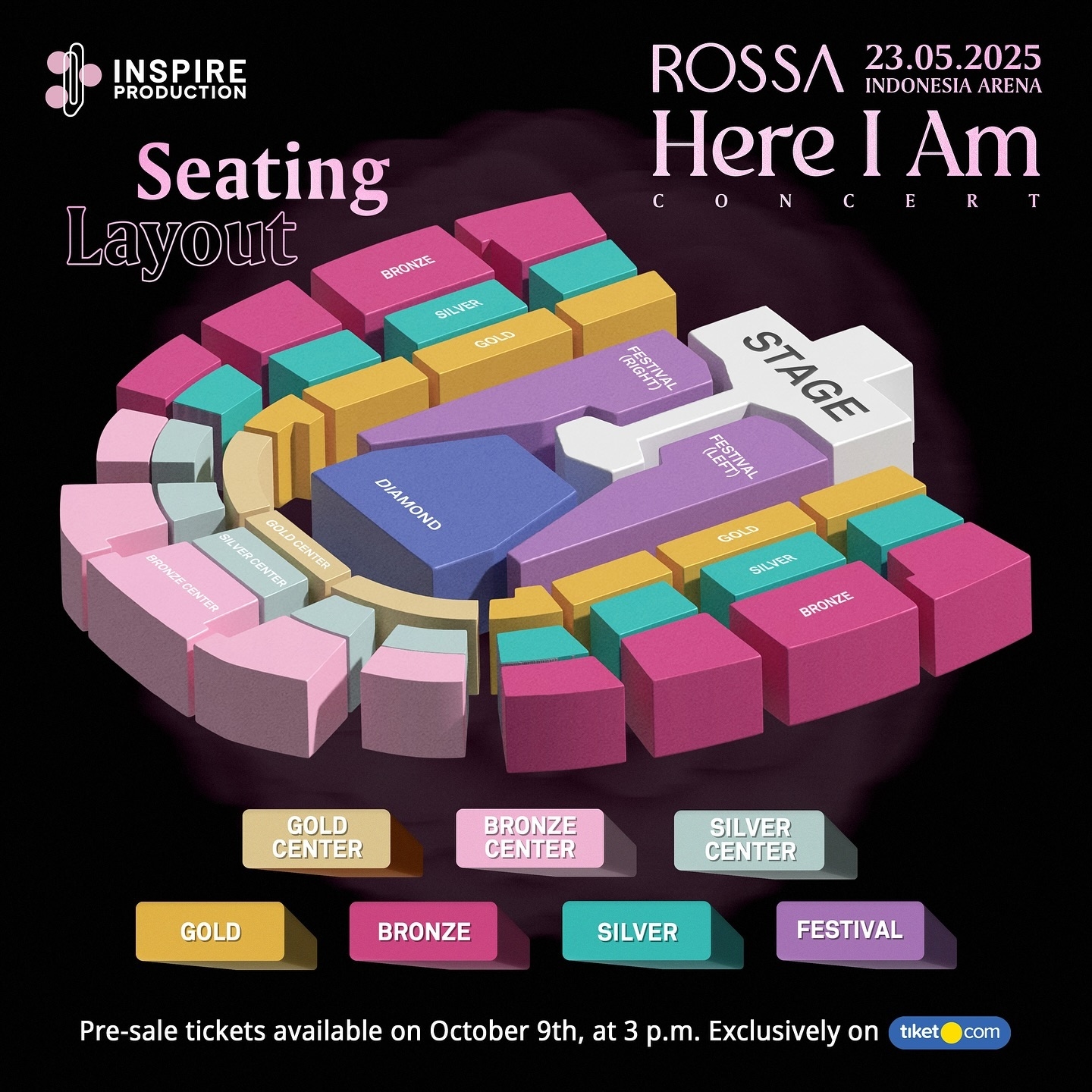 INGAT! Penjualan Tiket Konser Spesial Rossa 'Here I Am' Mei 2025 Sudah Dimulai Hari Ini, Segini Harganya