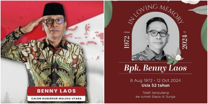 Siapa Benny Laos? Berikut Profil Calon Gubernur Maluku yang Meninggal Dunia Karena Ledakan Speedboat di Pelabuhan Bobong