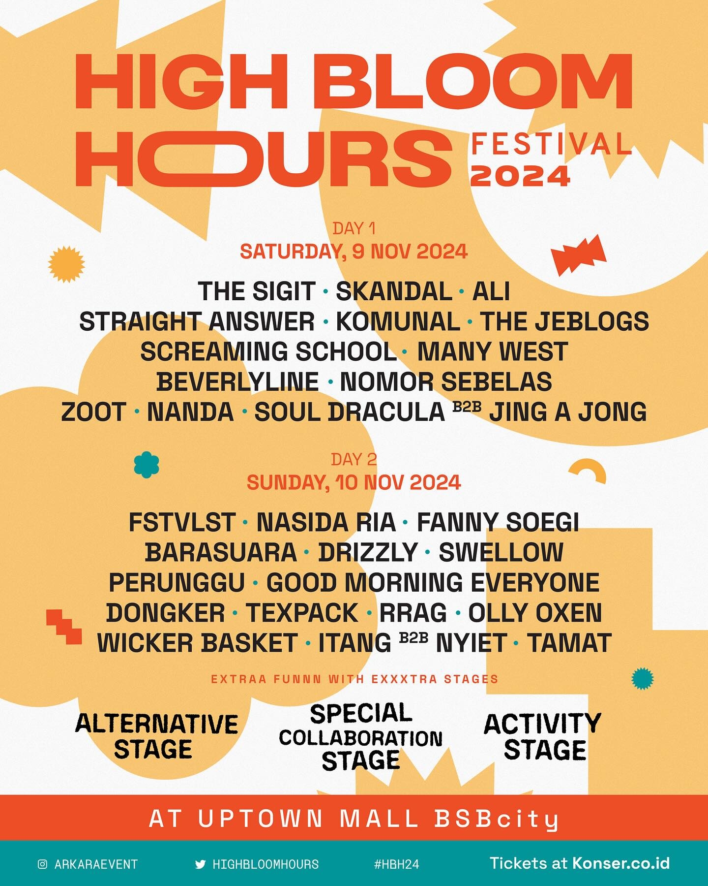 30 Artis Siap Goyang Uptown Mall BSB City Semarang pada 9 dan 10 November, Ini Daftar Line Up dan Jadwal Manggung