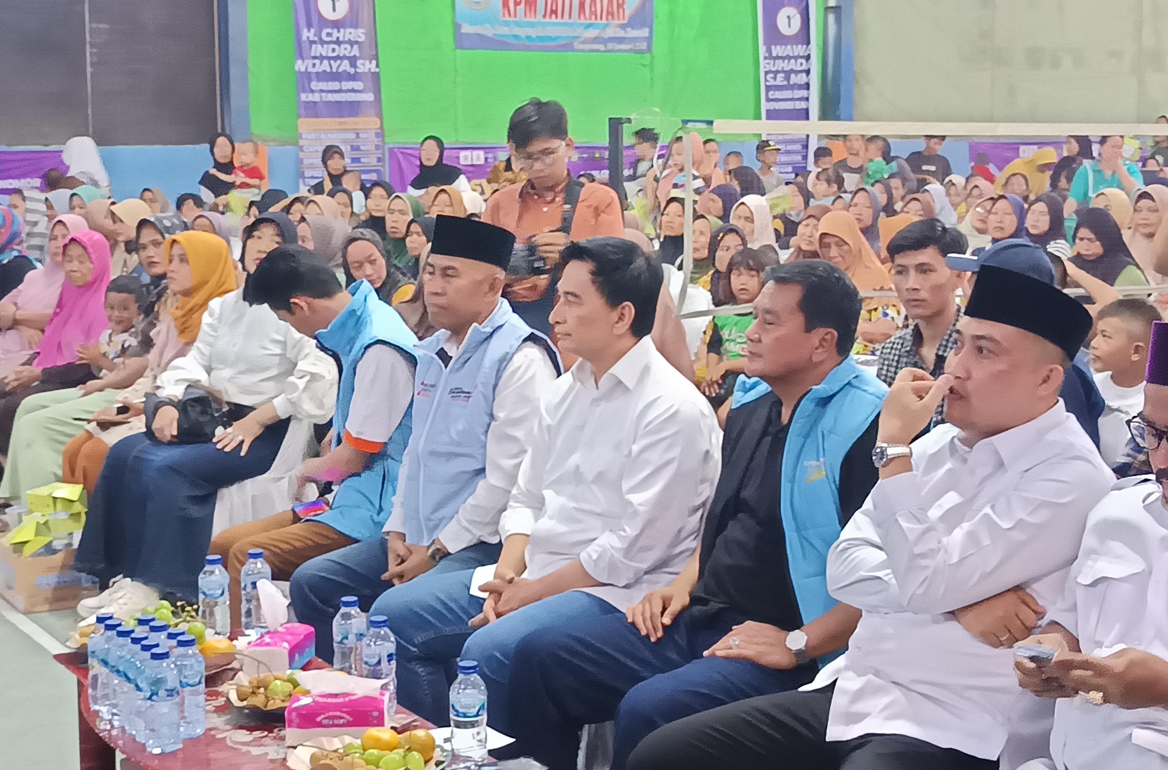 Lakukan Politik Riang Gembira, Ribuan Warga Salembaran Jati Antusias Menyambut Kehadiran Maesyal Rasyid