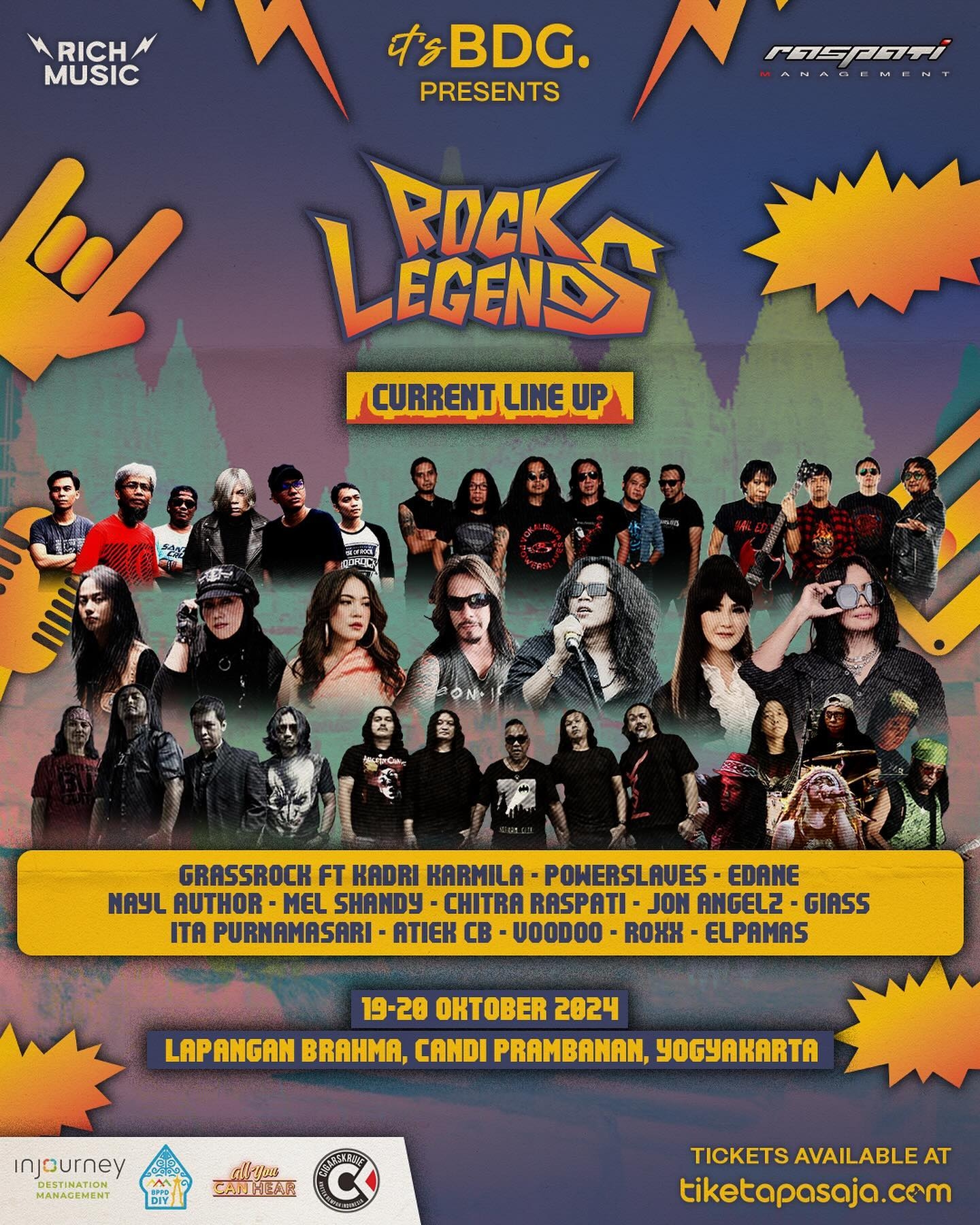 Penggemar Musik Rock Bersiaplah! Rock Legends Festival 2024 Bakal digelar di Kompleks Candi Prambanan Akhir Pekan Ini, Segini Harga Tiketnya