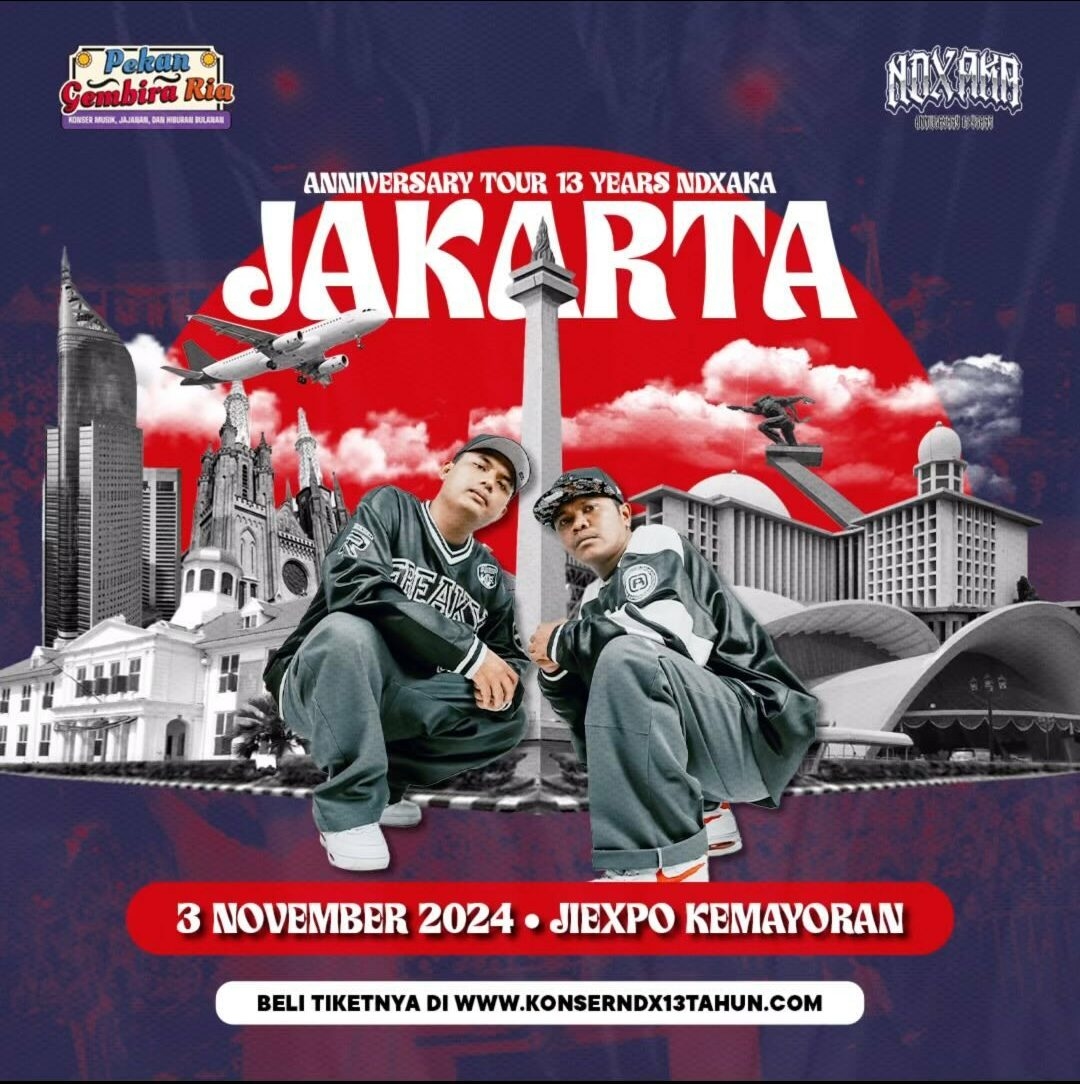SIAP-SIAP! NDX AKA Bakal Gelar Tour Konser Spesial di 13 Kota, dari Jakarta hingga Taiwan, Ini Jadwal dan Daftar Lokasinya