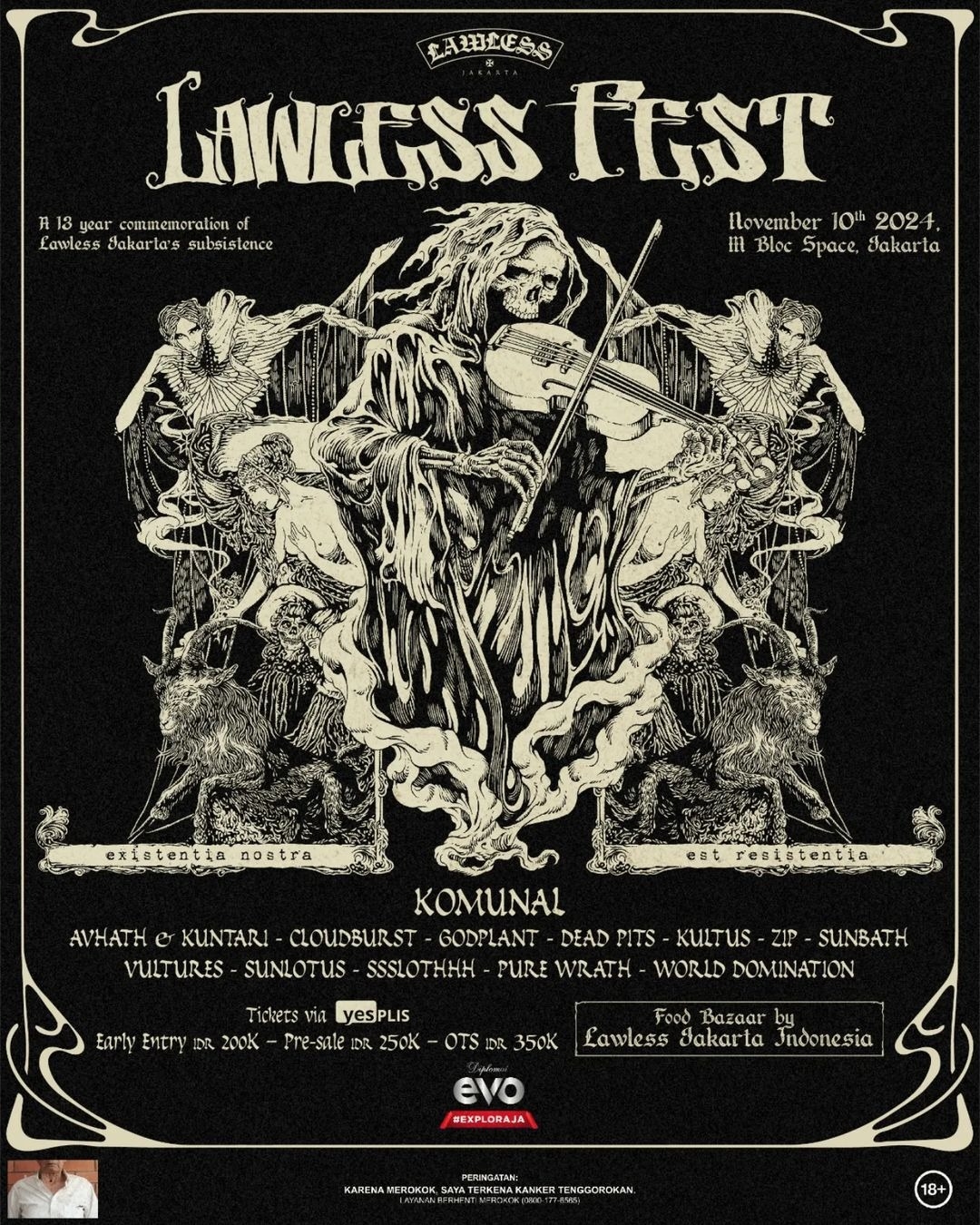 Penggemar Musik Underground Merapat! Lawless Fest 2024 Bakal Digelar di M Bloc Space, Berikut Lineup dan Harga Tiketnya