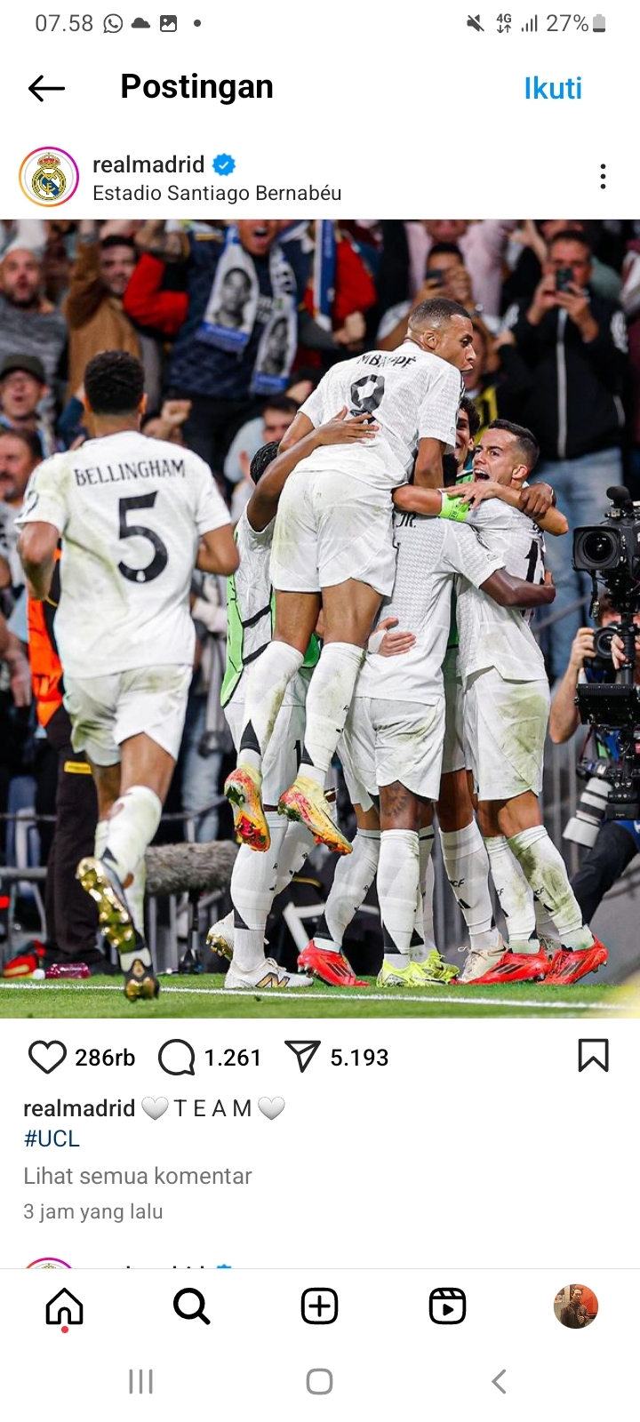 Skor Akhir Real Madrid Vs Borussia Dortmund, 5 Gol Dibabak Kedua yang Luar Biasa, Babak Penyisihan Liga Champions