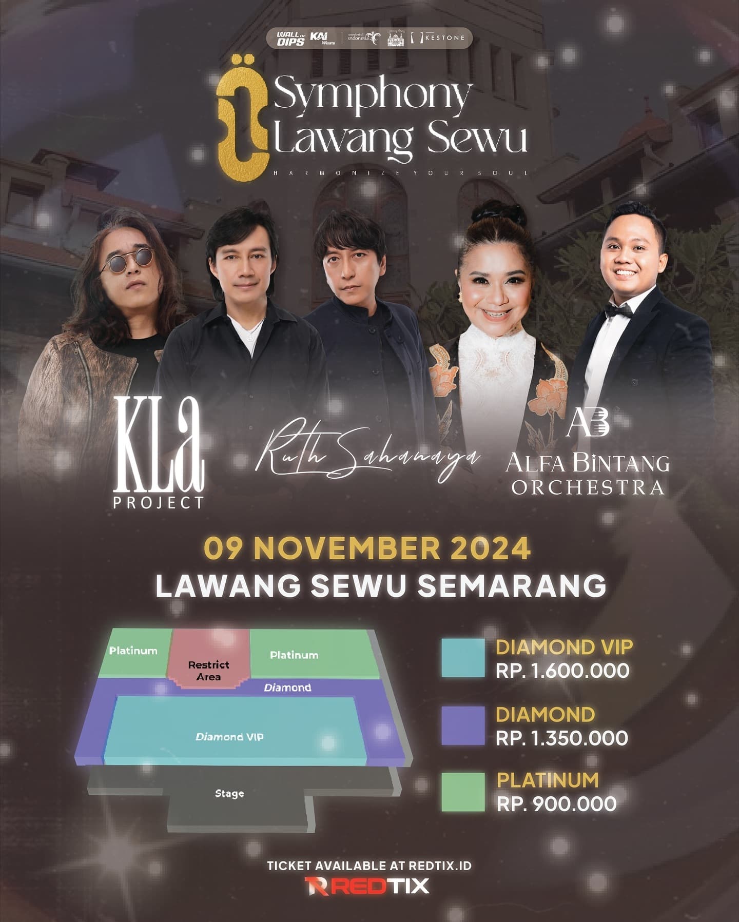 Symphony Lawang Sewu: Konser Orchestra Megah Menampilkan Ruth Sahanaya, KLa Project, dan Alfa Bintang Orchestra, Segini Harga Tiketnya !