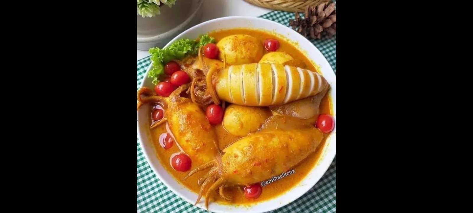 Bosan Bumbu Itu Saja, Bisa Coba Resep Gulai Cumi Isi Telur, Dijamin Enak Maknyus Rasanya