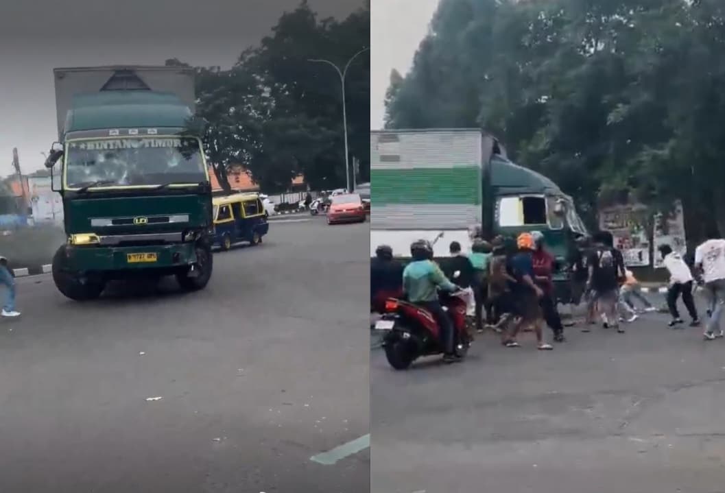 Sebelum Kejadian Tabrak Lari di Tangerang, Supir Truk Wing Box Diduga Sempat Terciduk Lakukan Ini di Bekasi