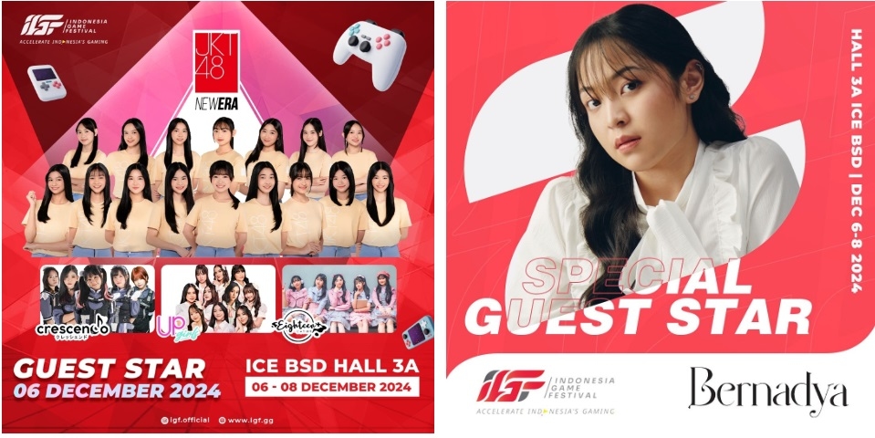 GAMERS WAJIB DATANG! Indonesia Game Festival 2024 Bakal Dimeriahkan JKT48 hingga Bernadya, Gratis! Cek Lokasi dan Tanggalnya di Sini